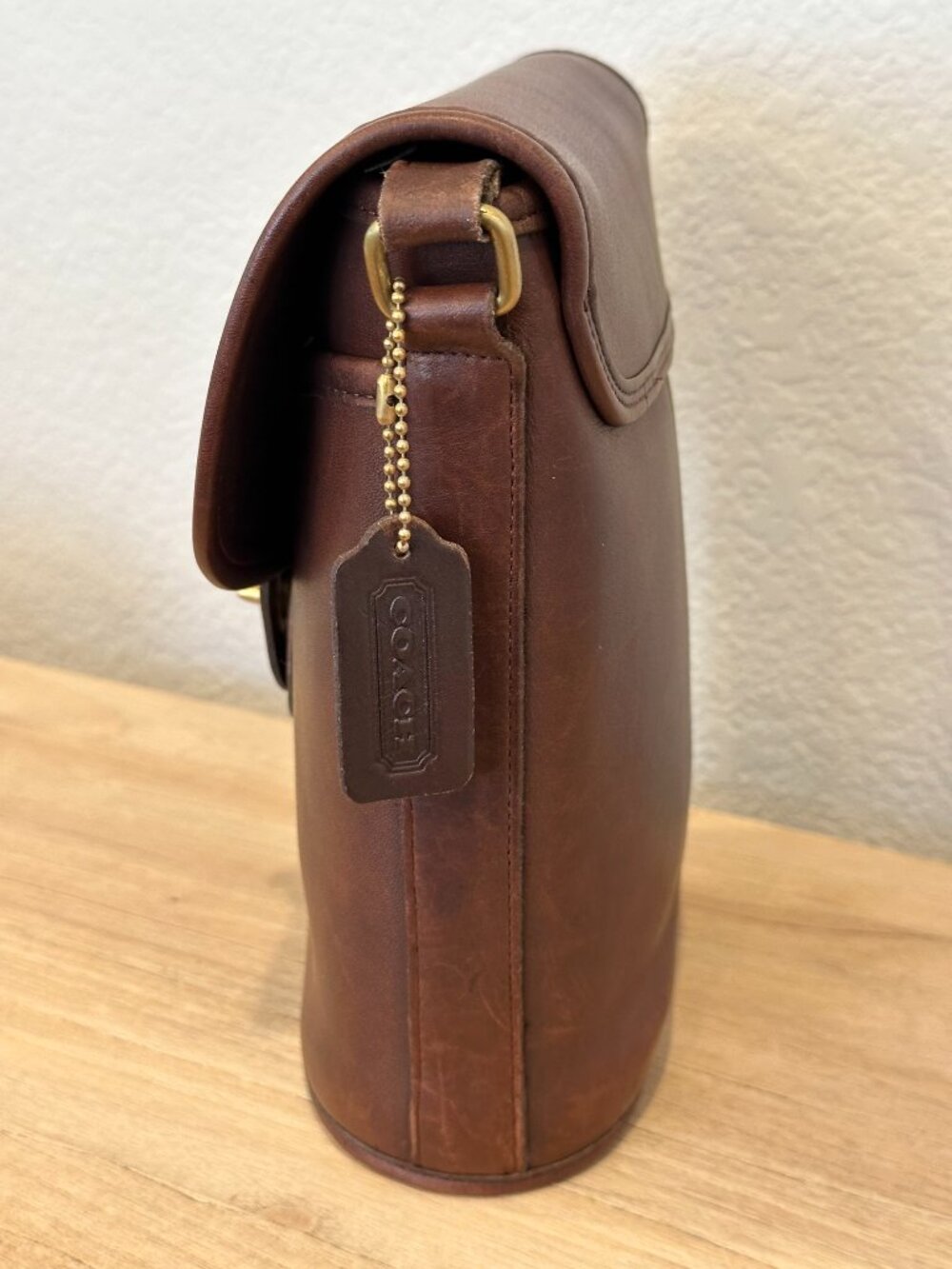 COACH Bradley Bucket Bag - Mahogany Leather - Crossbody - USA pre-1994 - Picture 5 of 9